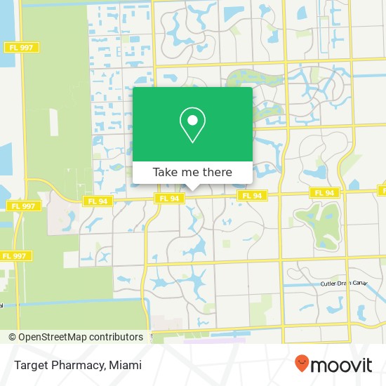 Target Pharmacy map