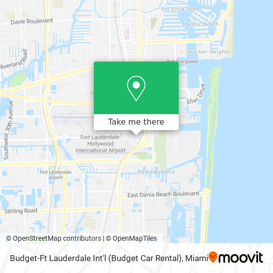 Budget-Ft Lauderdale Int'l (Budget Car Rental) map