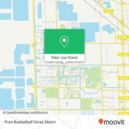 Pure Basketball Doral map