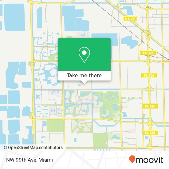 NW 99th Ave map