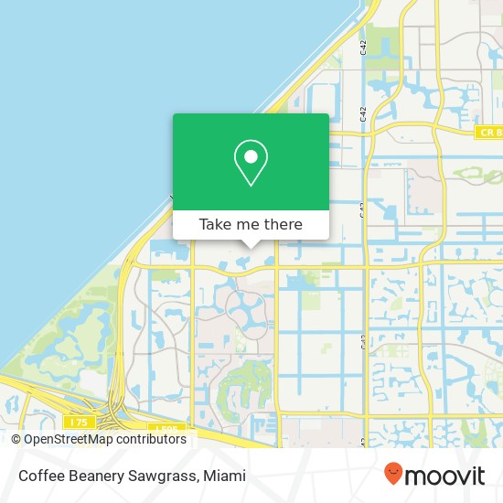 Mapa de Coffee Beanery Sawgrass