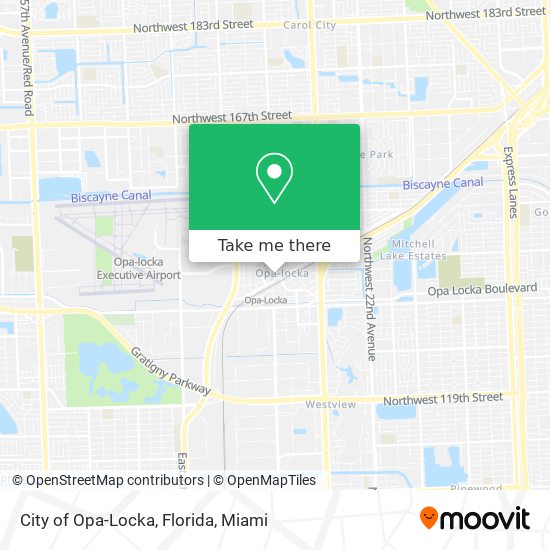 Mapa de City of Opa-Locka, Florida