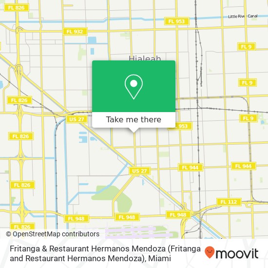Mapa de Fritanga & Restaurant Hermanos Mendoza