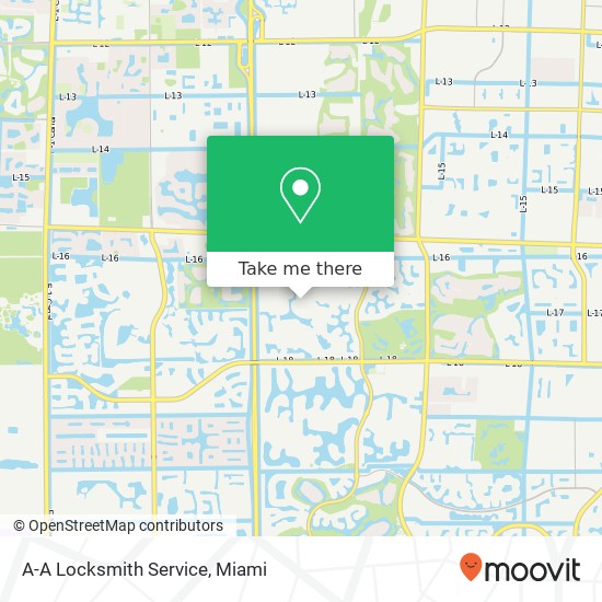 A-A Locksmith Service map