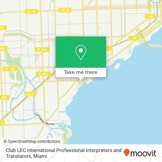 Club LEC International Professional Interpreters and Translators map
