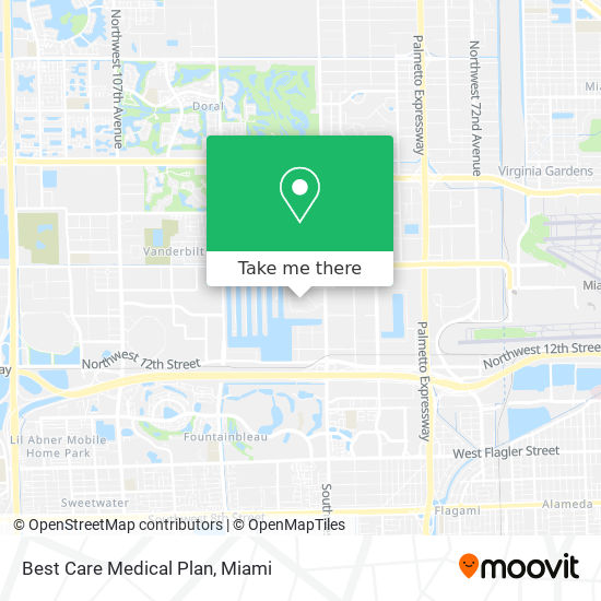 Mapa de Best Care Medical Plan
