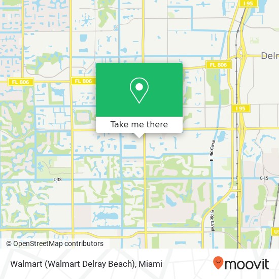 Walmart (Walmart Delray Beach) map