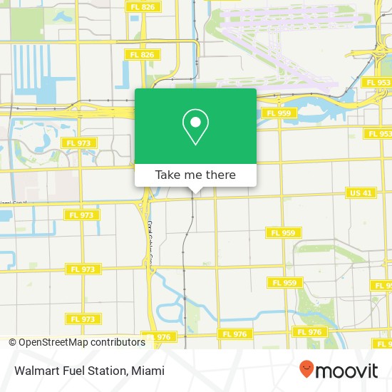 Mapa de Walmart Fuel Station