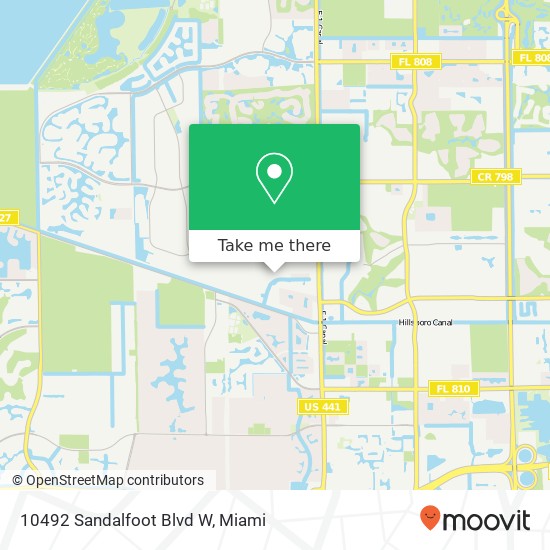 10492 Sandalfoot Blvd W map