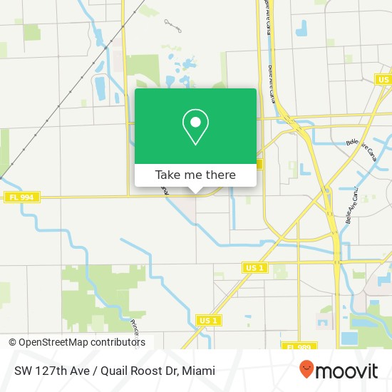 SW 127th Ave / Quail Roost Dr map