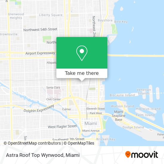 Mapa de Astra Roof Top Wynwood