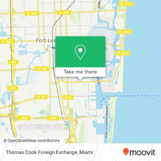 Thomas Cook Foreign Exchange map