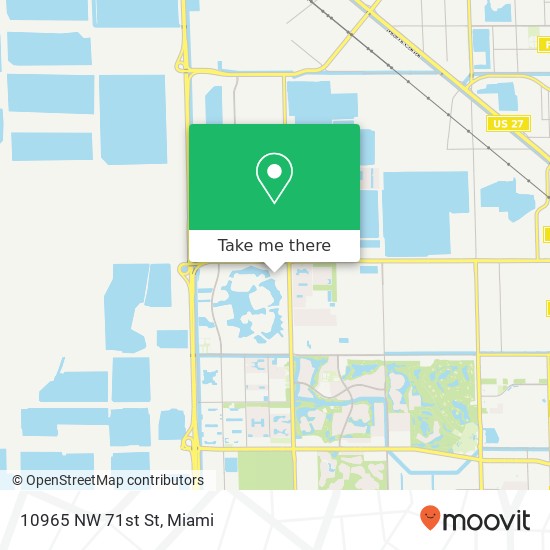 10965 NW 71st St map