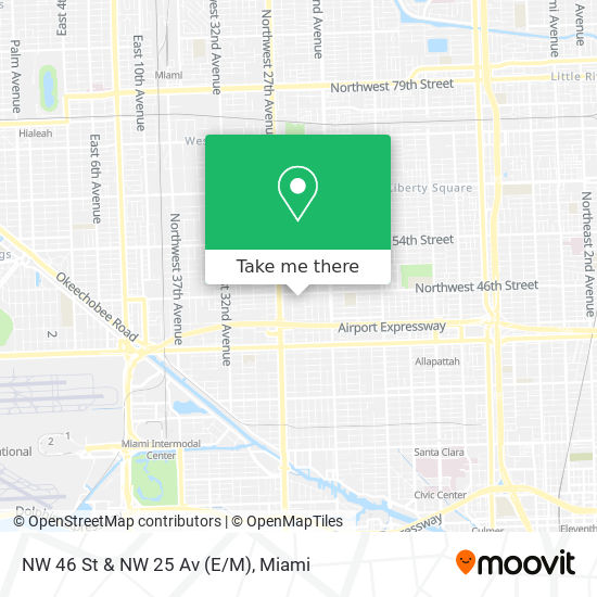 NW 46 St & NW 25 Av (E/M) map