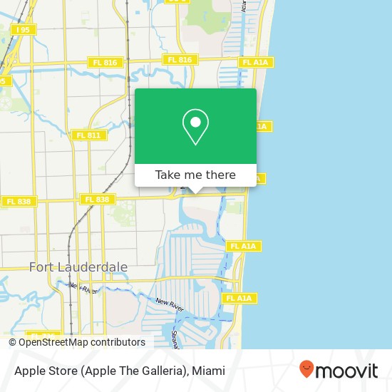 Mapa de Apple Store (Apple The Galleria)