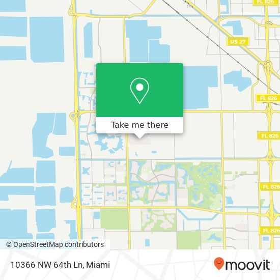 10366 NW 64th Ln map