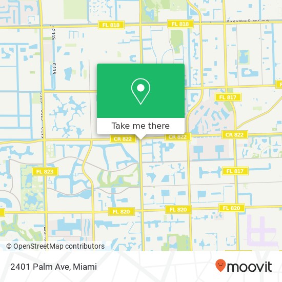 2401 Palm Ave map