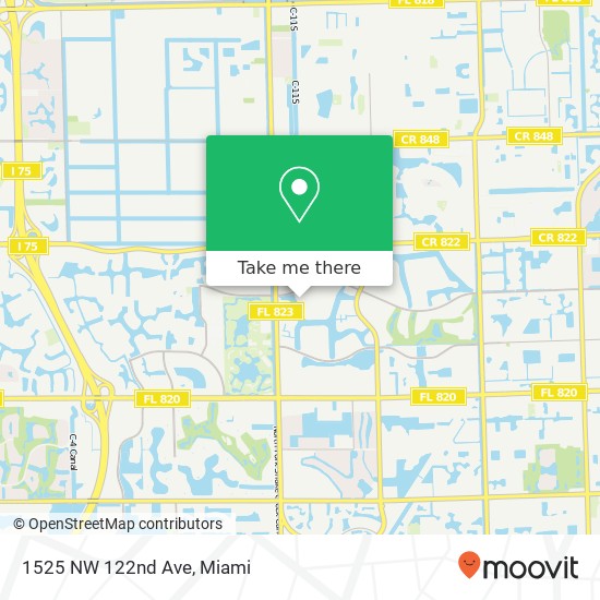 1525 NW 122nd Ave map