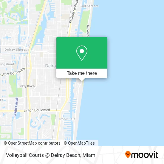 Volleyball Courts @ Delray Beach map