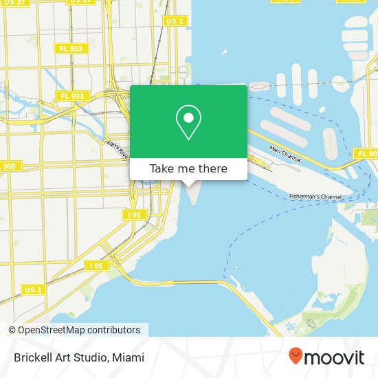 Brickell Art Studio map