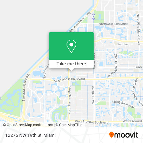 Mapa de 12275 NW 19th St