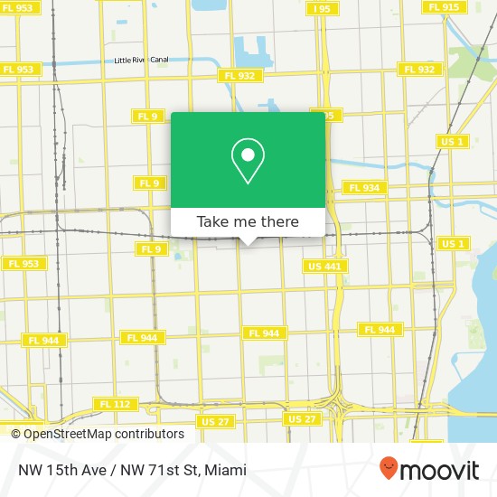 NW 15th Ave / NW 71st St map