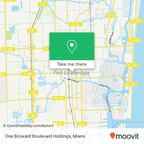 One Broward Boulevard Holdings map