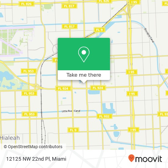 12125 NW 22nd Pl map