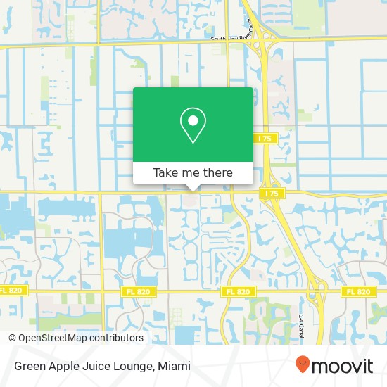 Mapa de Green Apple Juice Lounge