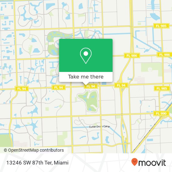 13246 SW 87th Ter map