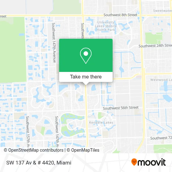 SW 137 Av & # 4420 map