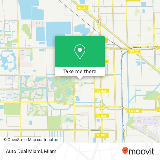Mapa de Auto Deal Miami