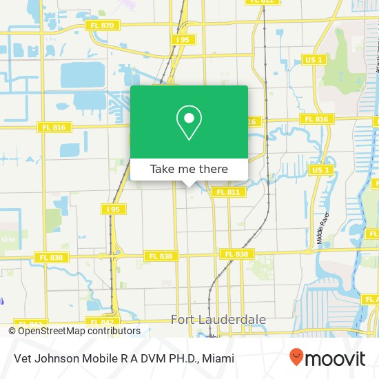Vet Johnson Mobile R A DVM PH.D. map