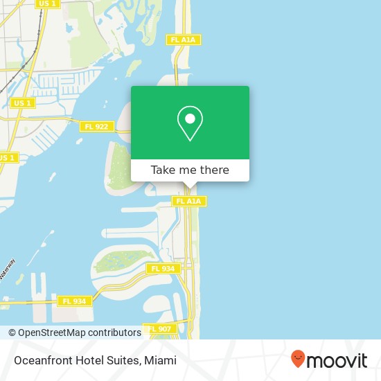 Oceanfront Hotel Suites map