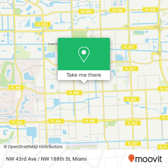 Mapa de NW 43rd Ave / NW 188th St