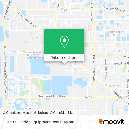 Mapa de Central Florida Equipment Rental