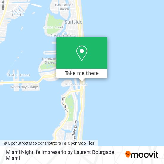 Mapa de Miami Nightlife Impresario by Laurent Bourgade