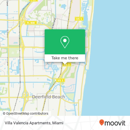 Villa Valencia Apartments map