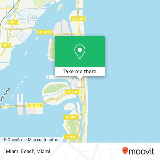 Mapa de Miami Beach