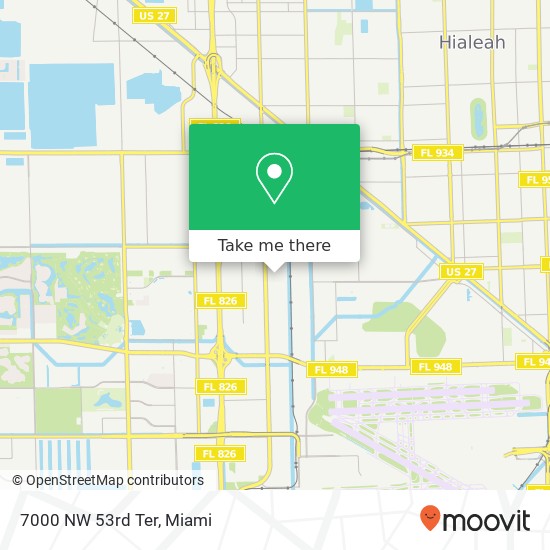 7000 NW 53rd Ter map