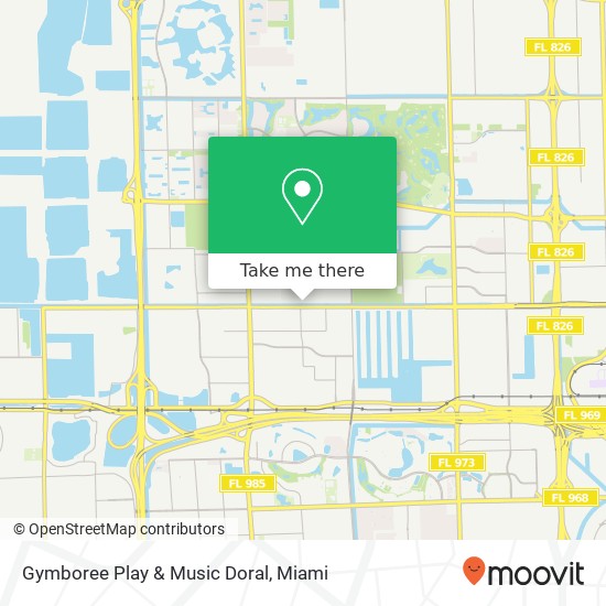 Mapa de Gymboree Play & Music Doral