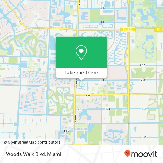 Woods Walk Blvd map