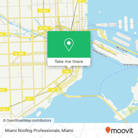 Mapa de Miami Roofing Professionals
