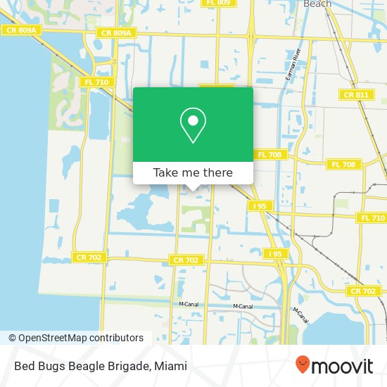 Mapa de Bed Bugs Beagle Brigade