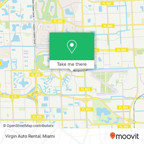 Virgin Auto Rental map