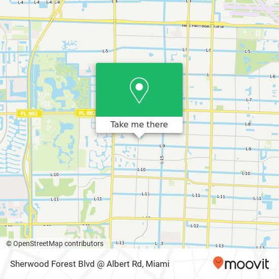Mapa de Sherwood Forest Blvd @ Albert Rd