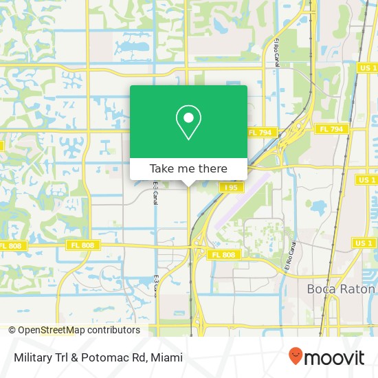 Military Trl & Potomac Rd map