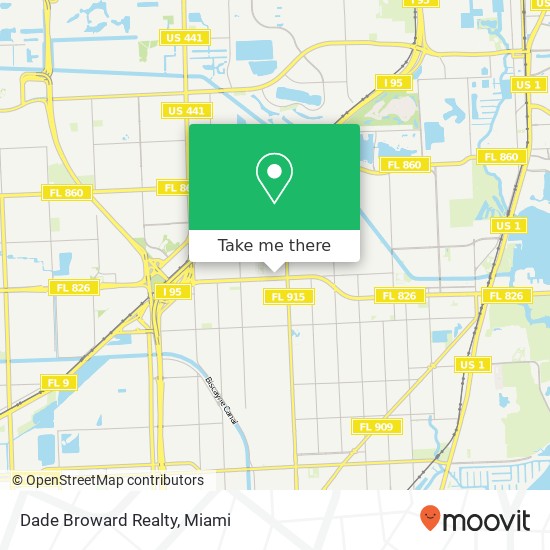 Dade Broward Realty map