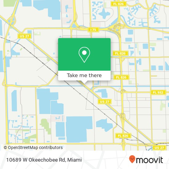 10689 W Okeechobee Rd map