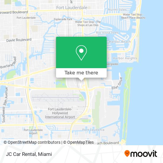 JC Car Rental map